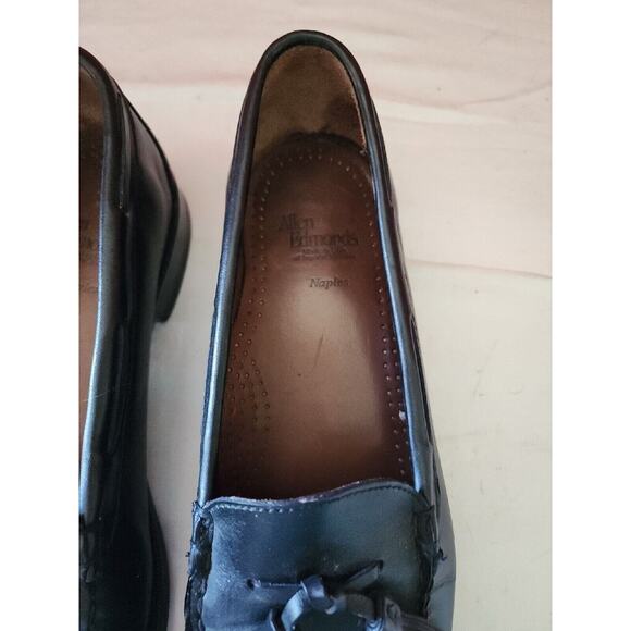 Allen Edmonds Naples Black Leather Tassel Loafer Dress Shoes Size 10.5 D Slip On main image 9